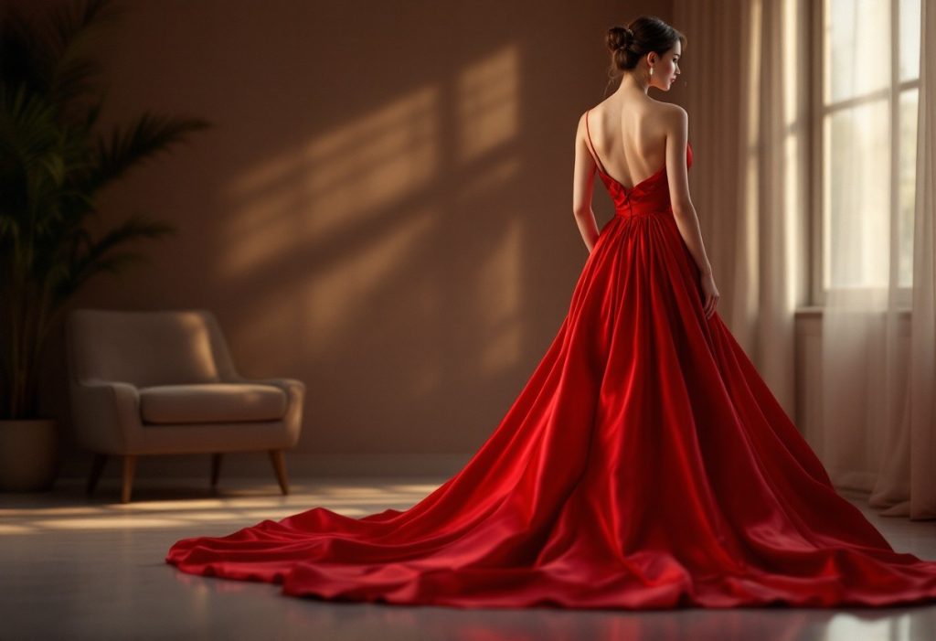 Look de soirée parfait : quelle robe rouge en satin pour votre style ?
