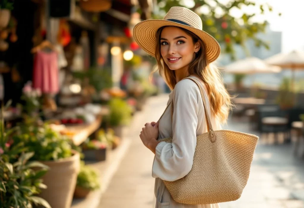 Du marché au rooftop : porter le sac en paille du matin au soir sans faux pas
