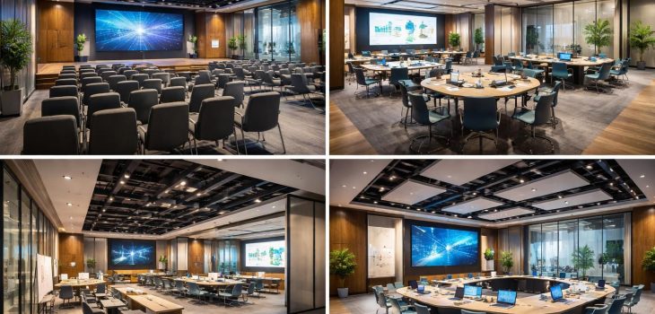 louez des salles modulables idéales pour théâtre d'entreprise et formations interactives, avec scénographie personnalisée pour une expérience immersive et professionnelle.