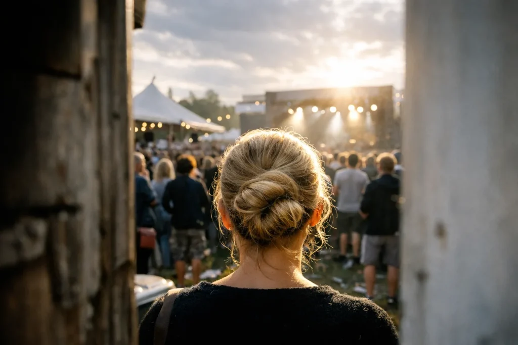 La coiffure qui survit à une salle bondée